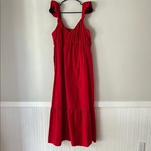 Elegant Red Maxi Dress